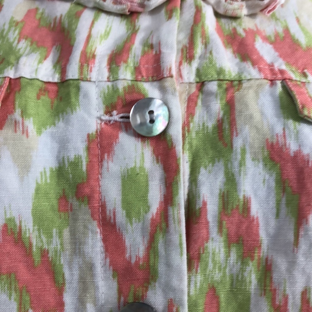 Ruby Rd. Linen Blend Geometric Jacket 18 - Picture 3 of 10